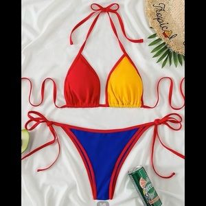 Color Block 2 piece Bathing suit